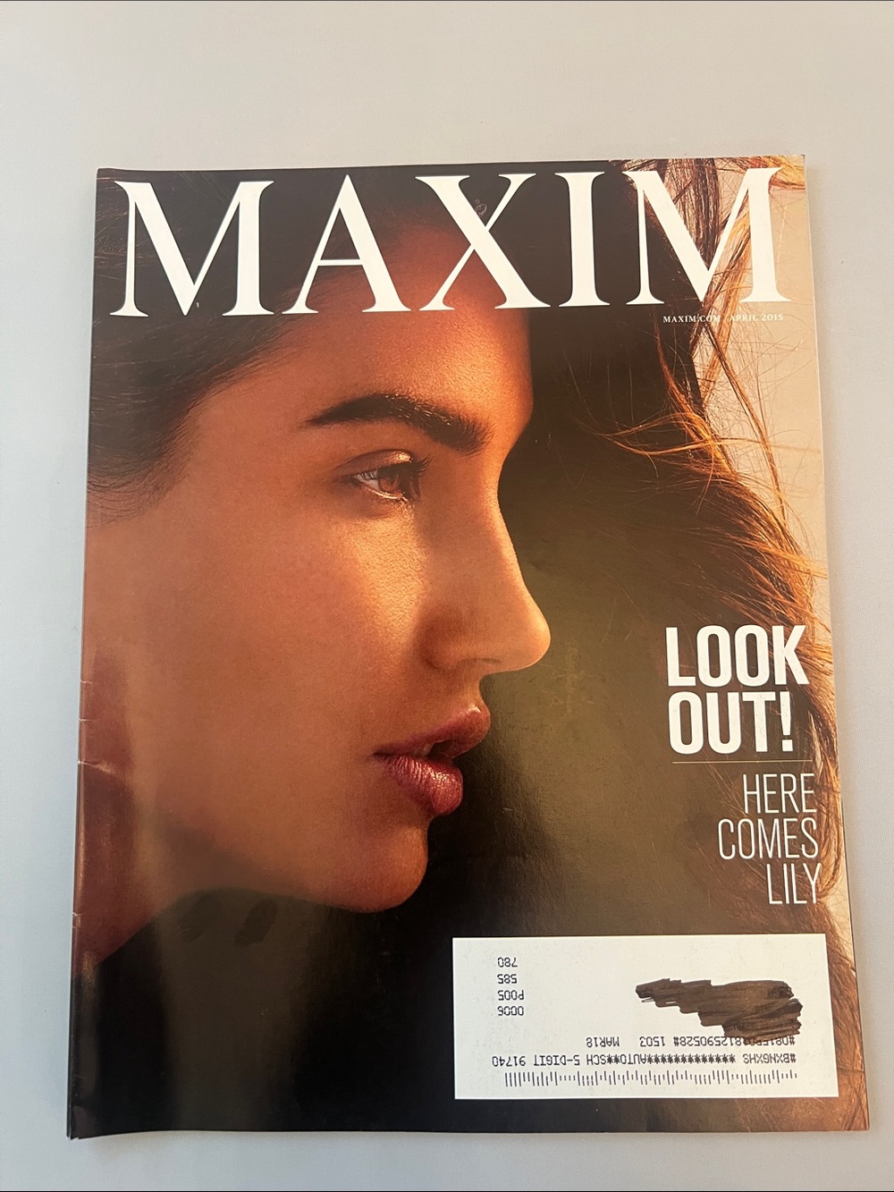 Maxim Magazine - Cover Lily Aldridge - April 2015 - Issue 202